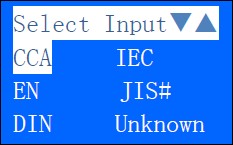 Battery Tester / Analyser - CCA IEC EN JIS DIN
